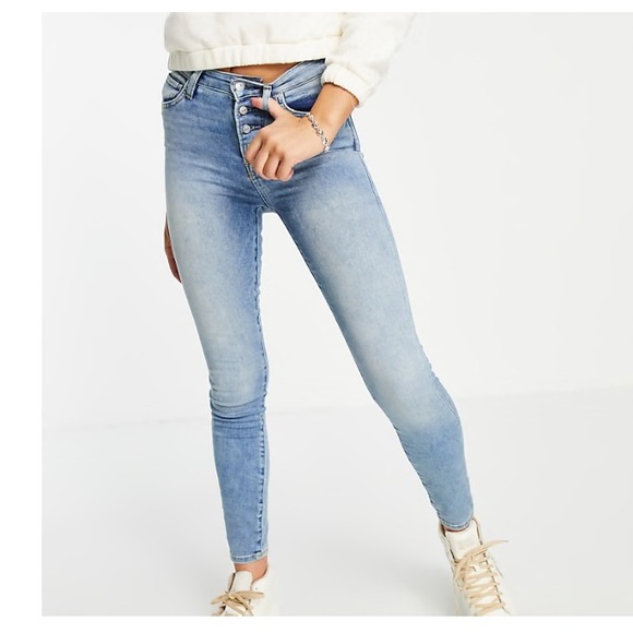 True Religion Halle High Rise Button fly Corset Skinny Jeans 25 - Picture 1 of 9
